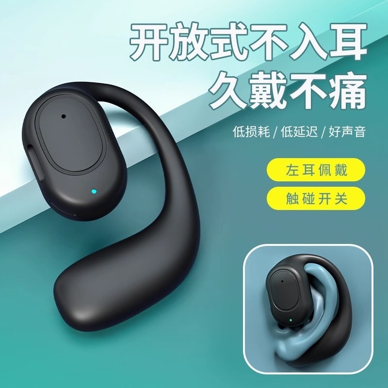 Bone Conduction Bluetooth Earbuds 2024 New Wireless Sports Noise Cancelling Over-Ear Ultra Long Battery Life Earbuds