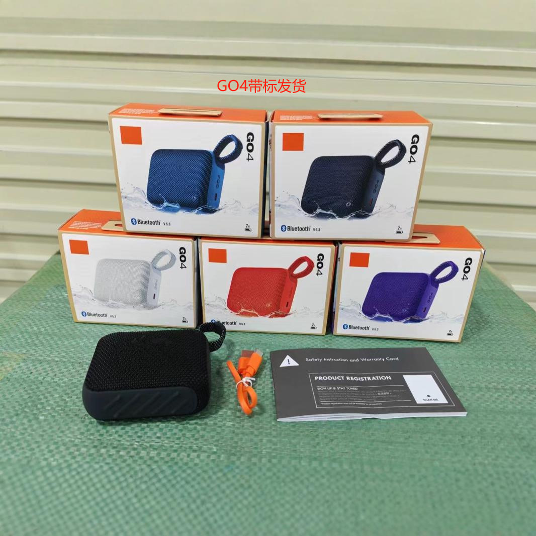 GO4 Wireless Bluetooth Speaker Gold Brick 4th Gen Waterproof Mini Compact Outdoor Portable Volume Speaker