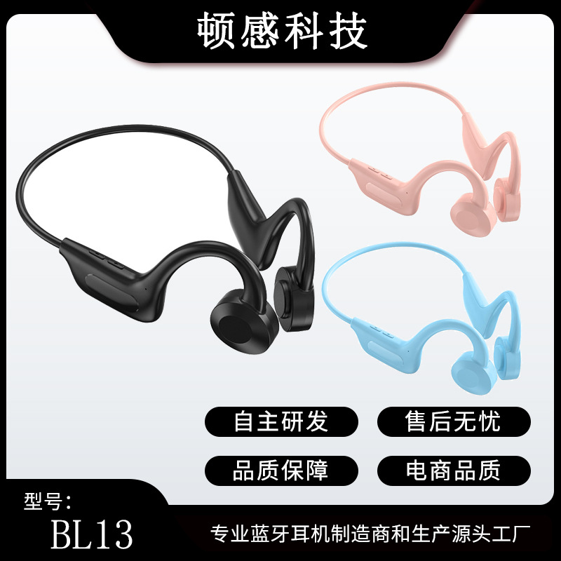 New Air Conduction Concept Bluetooth Earphones, Wireless In-Ear-Free Sport Hanging Long Standby, Private Mold