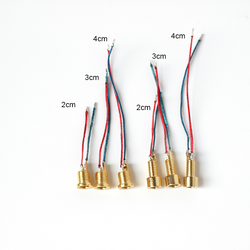 Solderable Pin Socket Female MMCX Pure Copper Gold-plated Built-in Thread Nut Headphone Accessories