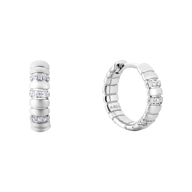 Exclusive Free Matching Snake Bone Small Ear Clip Women Plain Circle Earrings
