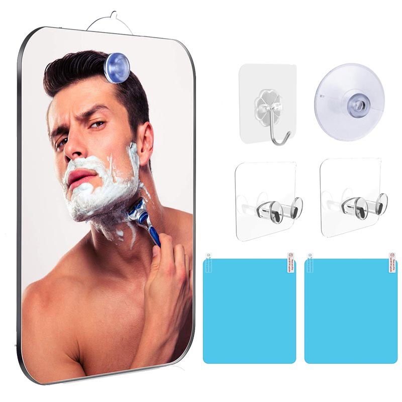 New Unbreakable Anti-Fog Mirror Travel Bathroom Shaving Mirror Anti-Fog Makeup Mirror Fogless Mirror