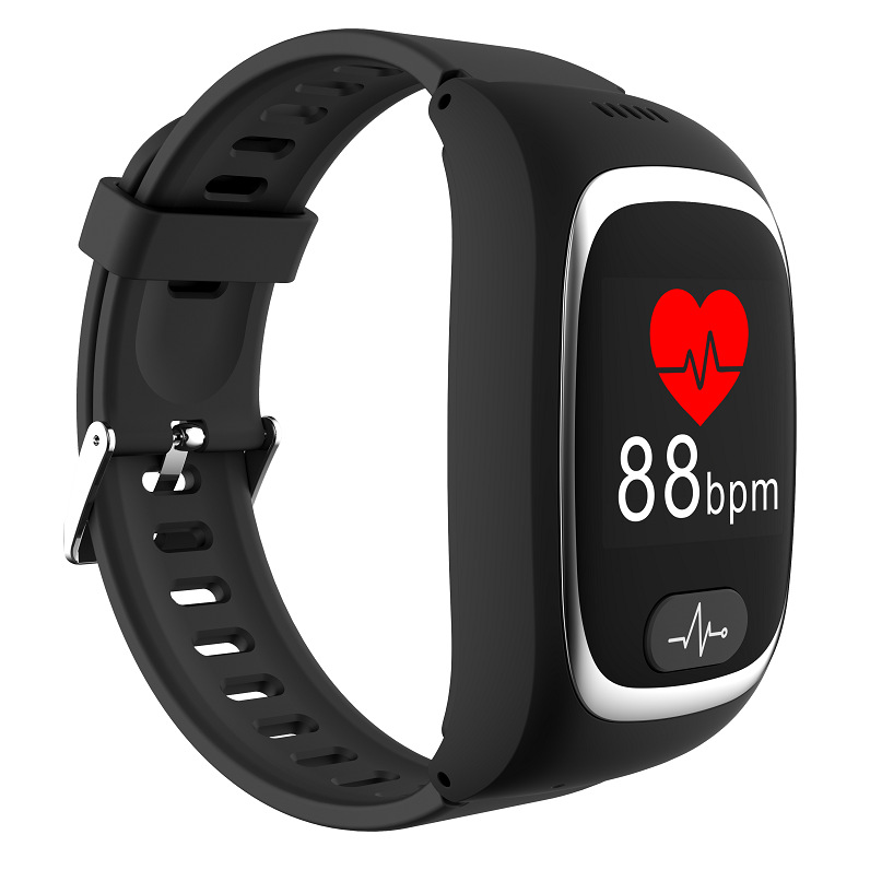 h66 Elderly Smart Phone Bracelet One-key SOS Heart Rate Blood Pressure Blood Oxygen Elderly Positioning Bracelet Anti-lost