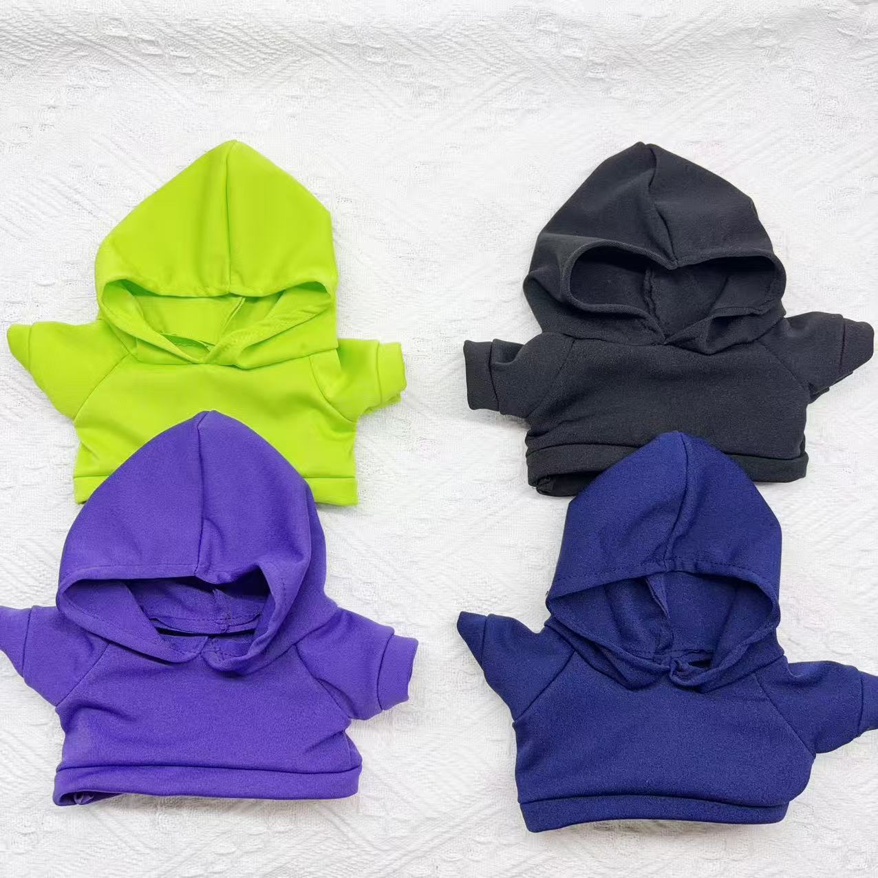 New Doll Clothes 25CM Hoodie 30CM Milk Silk T-shirt Teddy Bear Plush Toy Replacement Clothes Accessories