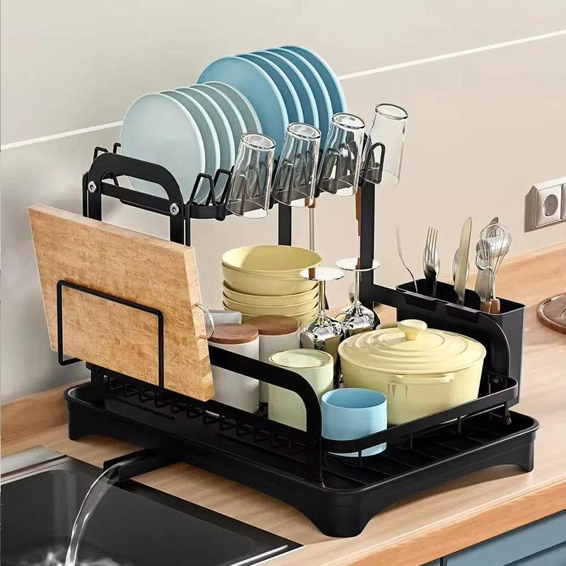 Kitchen storage rack bowl rack draining rack household bowl dish storage rack countertop drying bowl chopstick plate rack