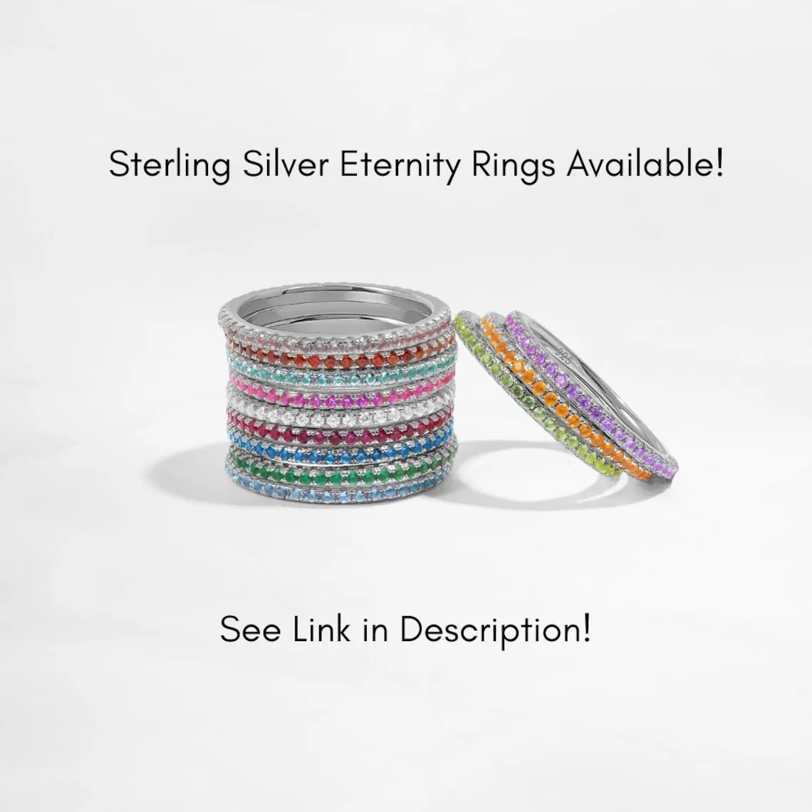 December Birthstone Ring Micro-Set Zirconia Row Drill 18K Gold Plated Index Finger Ring