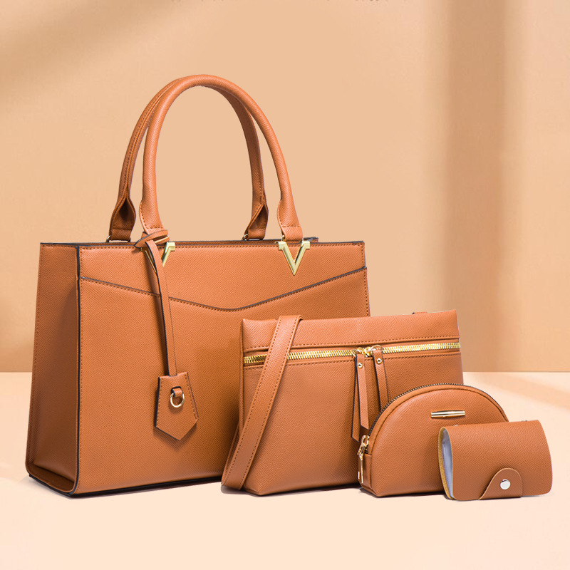 2026 new women's bag handbag large capacity four-piece set mother-child bag crossbody large bag medium bag