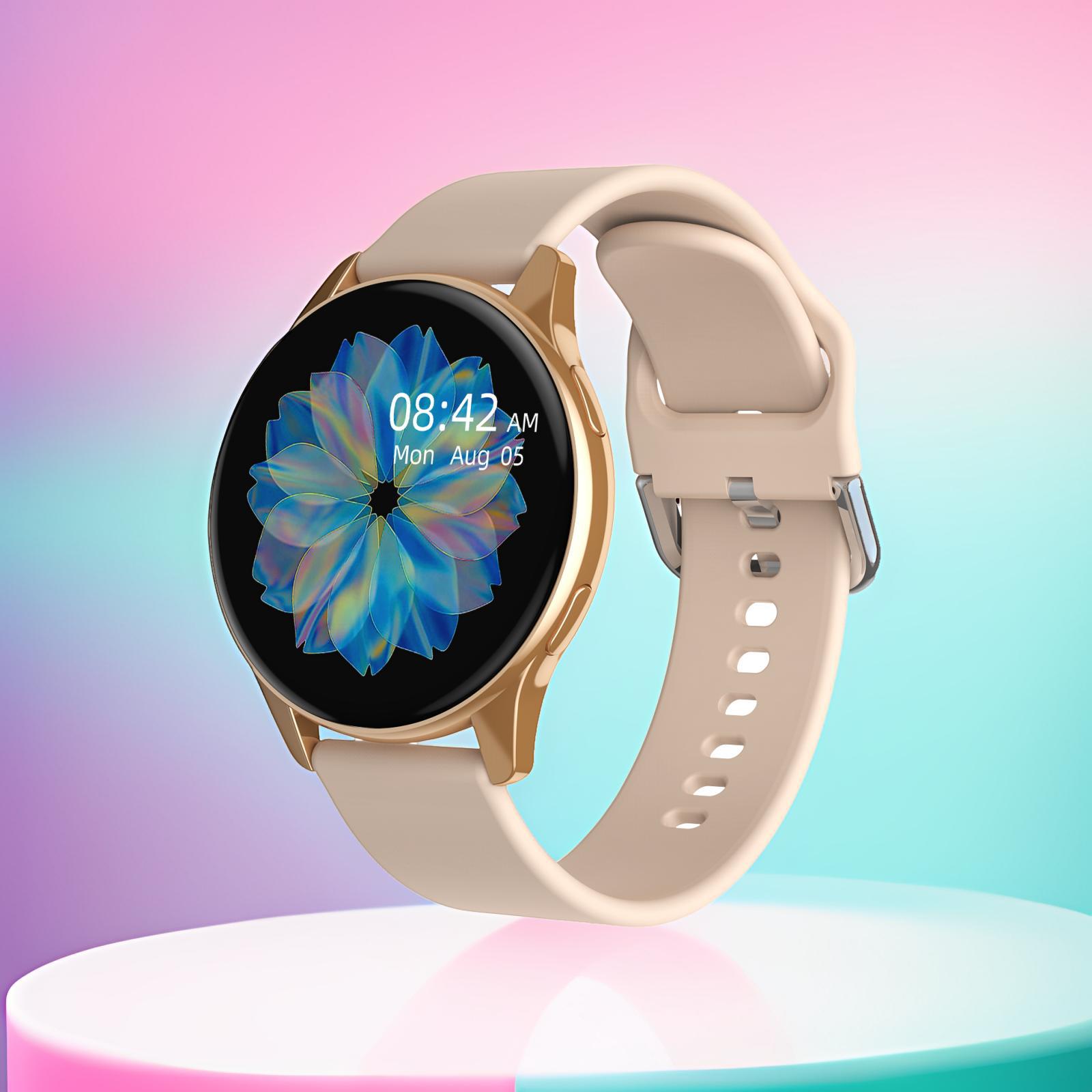 Run Volume T2pro Smart Round Screen Watch Bluetooth Call Information Notification Sports Record Men Women Watch