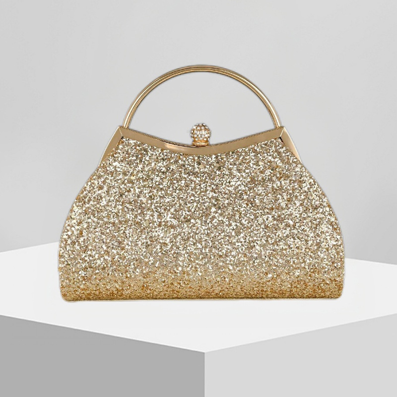 New Shiny Rhinestone Crown Evening Party Bag Dress Bag Clutch Wedding Bag Chain Bag Sparkle