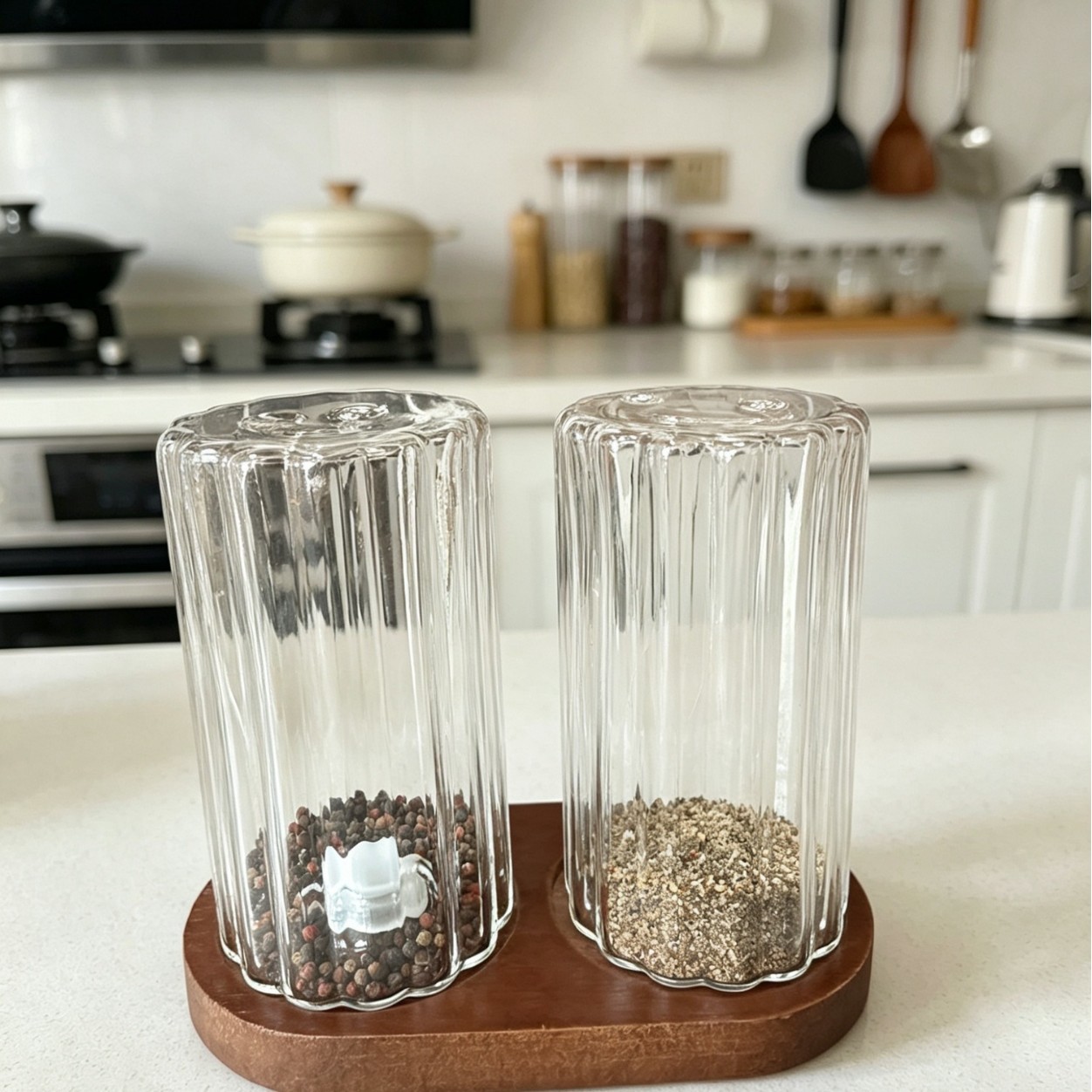 High borosilicate kitchen seasoning box set, oil vinegar bottle, sesame oil bottle, seasoning bottle, kitchen supplies