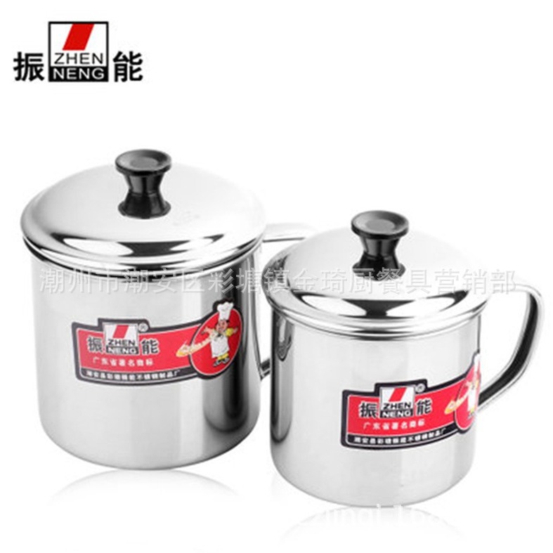 Zhenneng Stainless Steel Children's Cup Tea Cup Casual Cup Kindergarten Cup Staff Cup with Lid Casual Cup