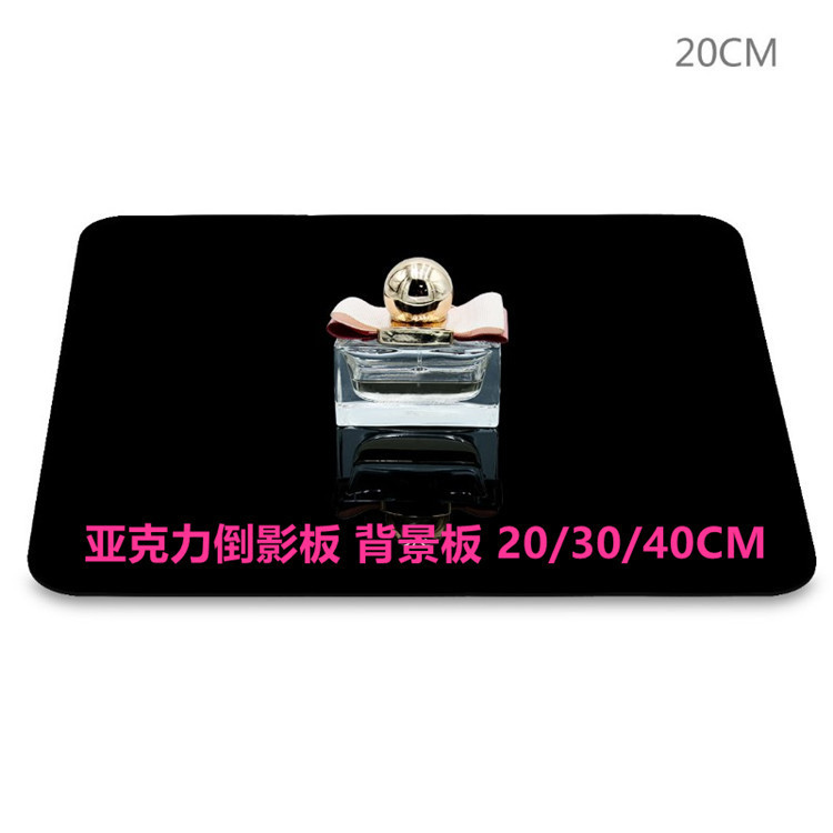 Acrylic Reflection Board Photography Board 20/30/40CM Background Board Black White Acrylic Photo Board Photo Prop