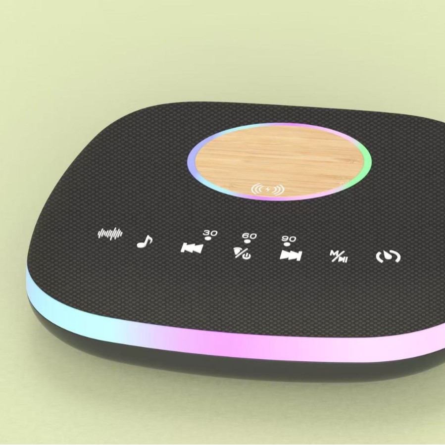 New Product S308 White Noise Wireless Charging Sleep Aid Bluetooth Audio Colorful Breathing Light Sleep Aid
