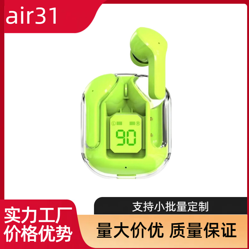 air31 Wireless Transparent First Generation Bluetooth Headphones Transparent Second Generation Headphones Hk3 Bluetooth Headphones air39