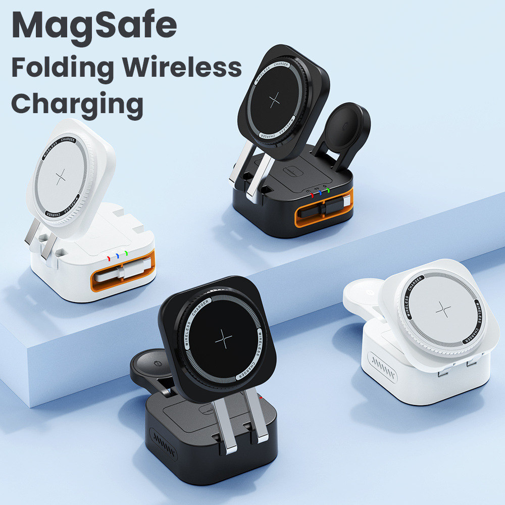 CYJ-10 Retractable Cable Wireless Charger for iphone16 Magnetic Foldable Wireless Charger Custom