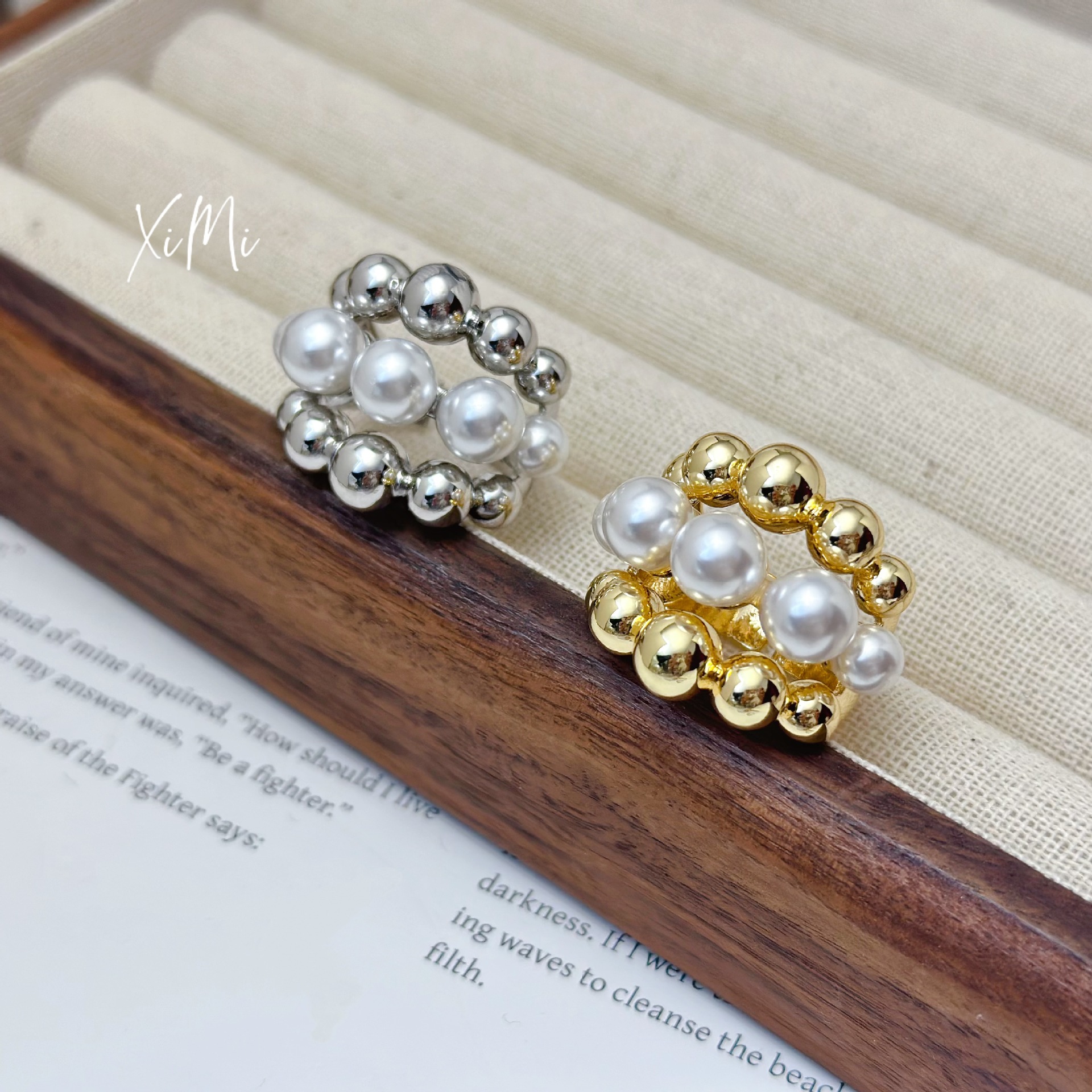 2025 New Pearl Open Ring Band Ring for Women