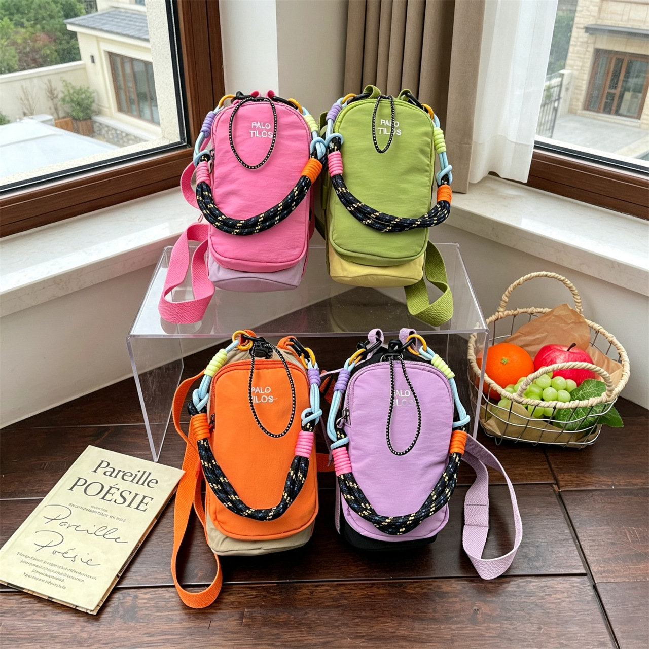 2026 Summer New Orange Portable Phone Bag Small Bag Outdoor Cycling Single Shoulder Crossbody Bag