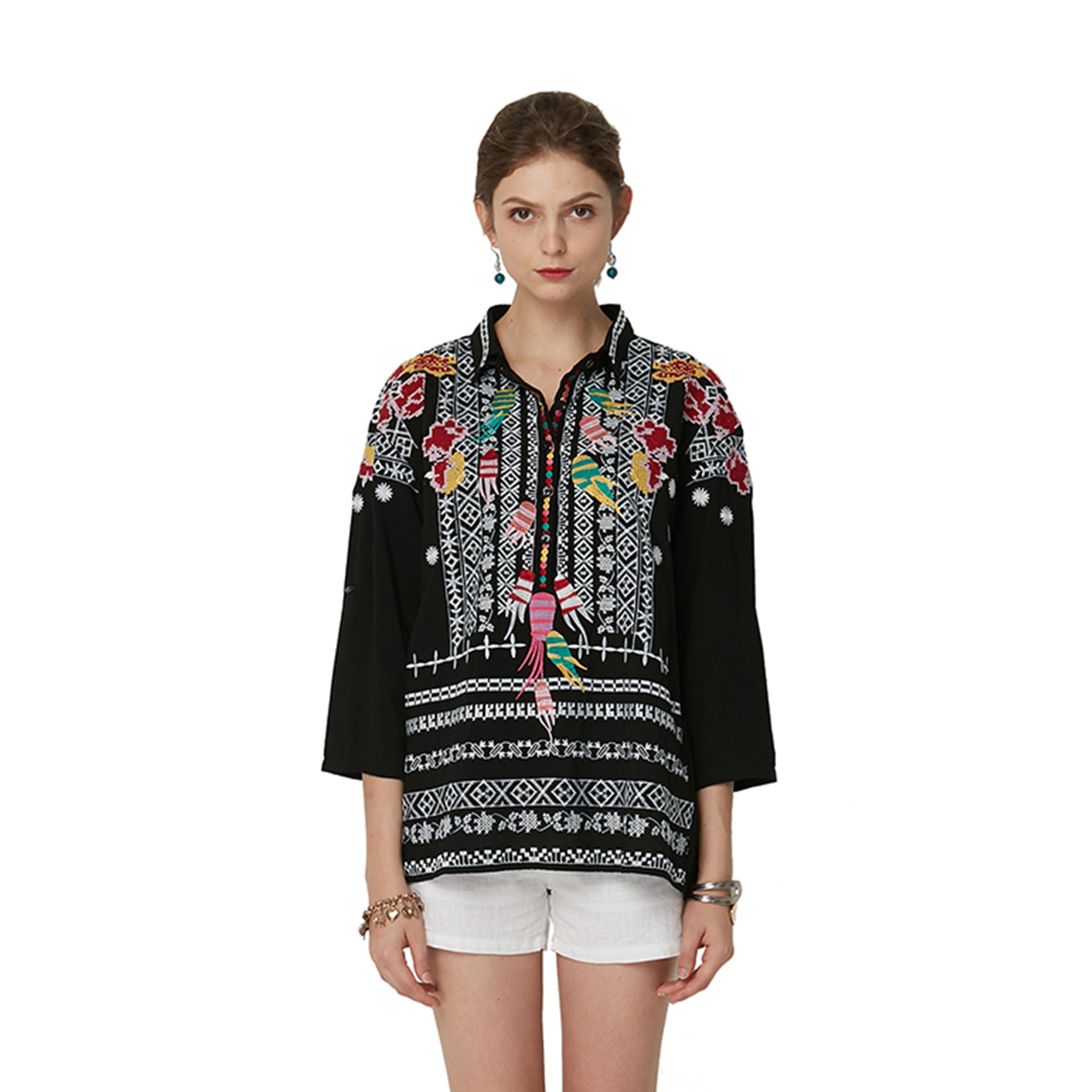 2023 New Shirt Women's Blouse Women's Autumn Winter Independent Station