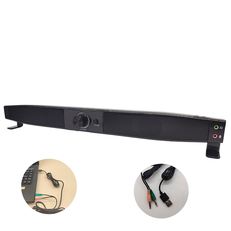 New USB2.0 Multimedia Computer Speaker TV Soundbar Dual Horn Subwoofer Private Mold Audio