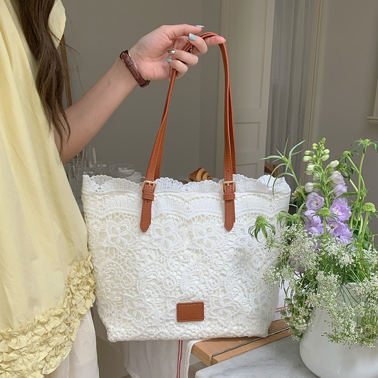 Fairy Lace Tote Bag 2026 New Large Capacity Handheld Shoulder Bag