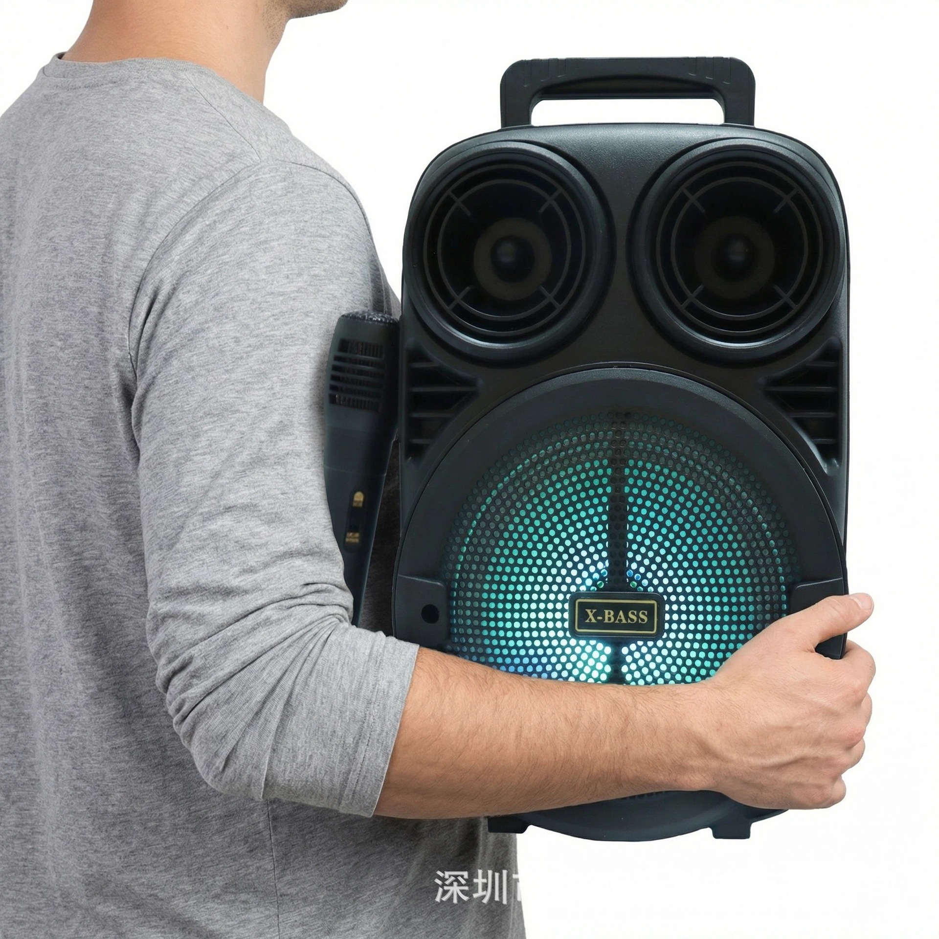 Owl RGB Colorful Bluetooth Speaker Karaoke with Microphone Speaker Portable
