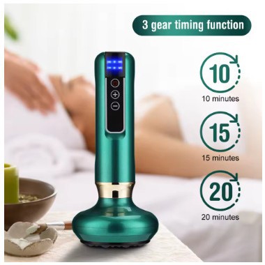 Electric Gua Sha Device Customized Stone Hot Compress Cupping Heating Meridian Brush Intelligent Vacuum Negative Pressure Suction Instrument