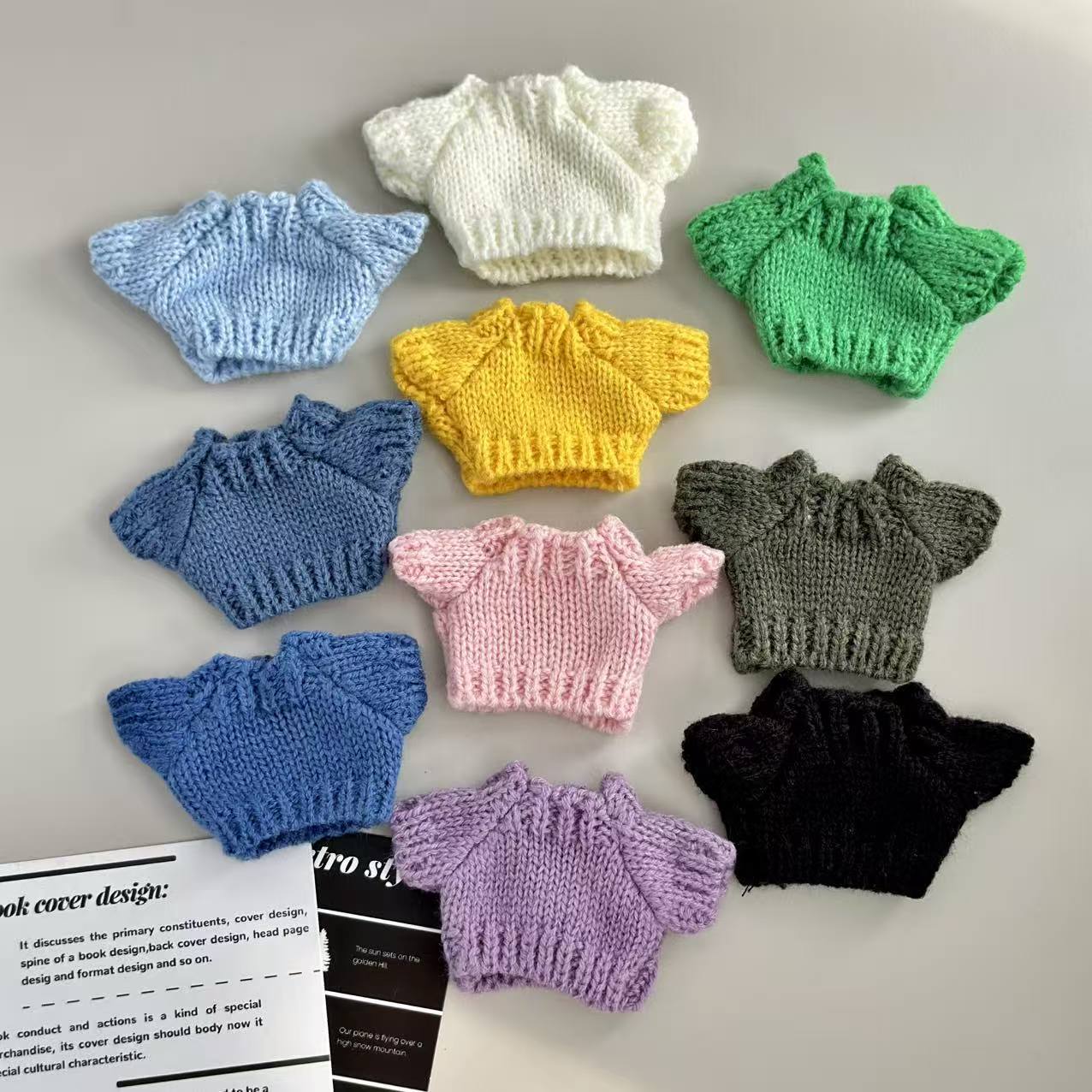 14cm Wallace and Gromit Sweater 8-point BJD Doll Accessory Toy Figure 10cm Toothless Cotton Doll Clothes