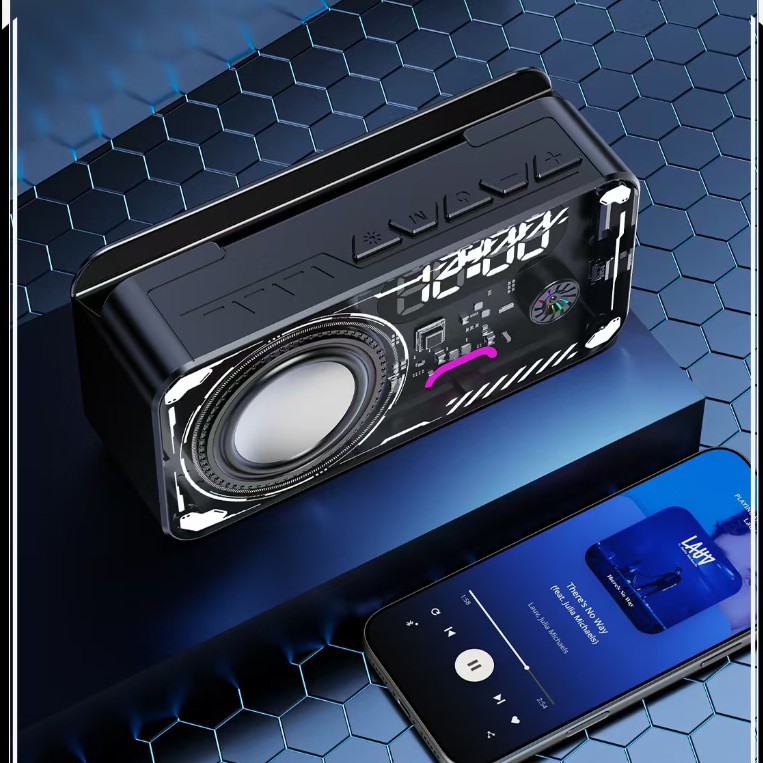 New Mecha Bluetooth Speaker Gift Speaker Phone Stand Bluetooth Speaker Card Slot Speaker