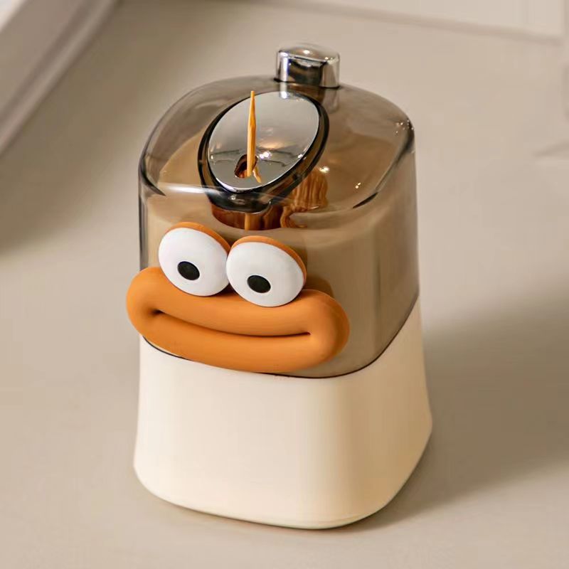 Toothpick Holder Automatic Pop-up Home Use Cream Style New Restaurant Toothpick Box with Toothpicks