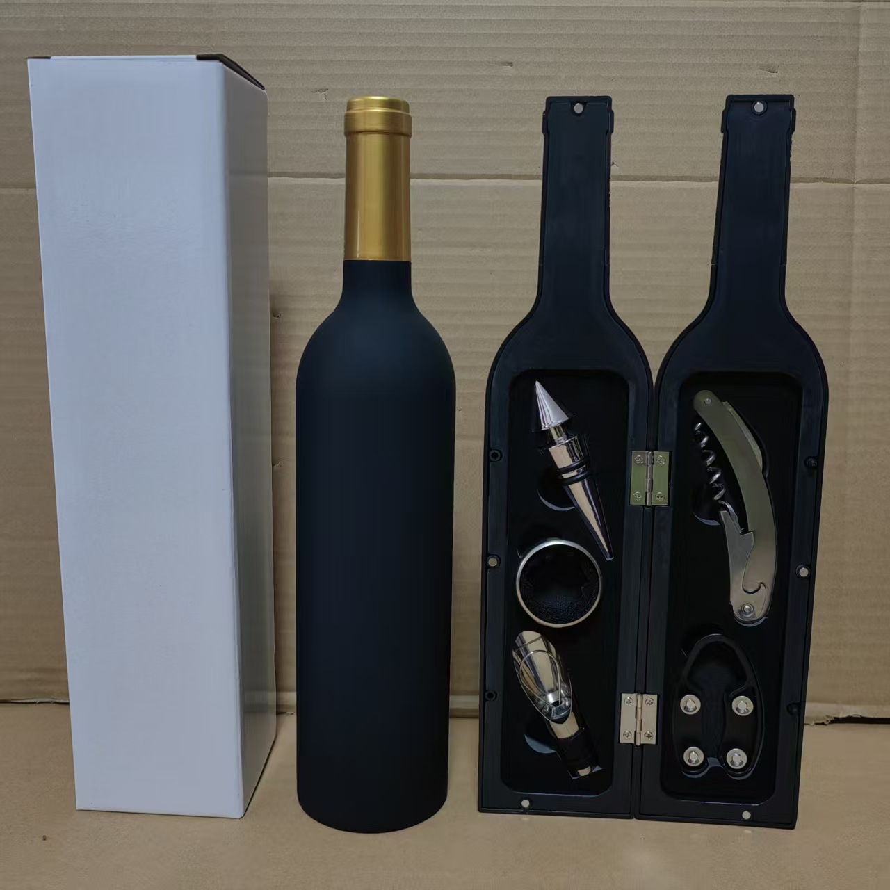 Red Wine Tool Set Gold Head Matte Bright Large Wine Bottle Five-Piece Set Red Wine Tool Box Opener Wine High