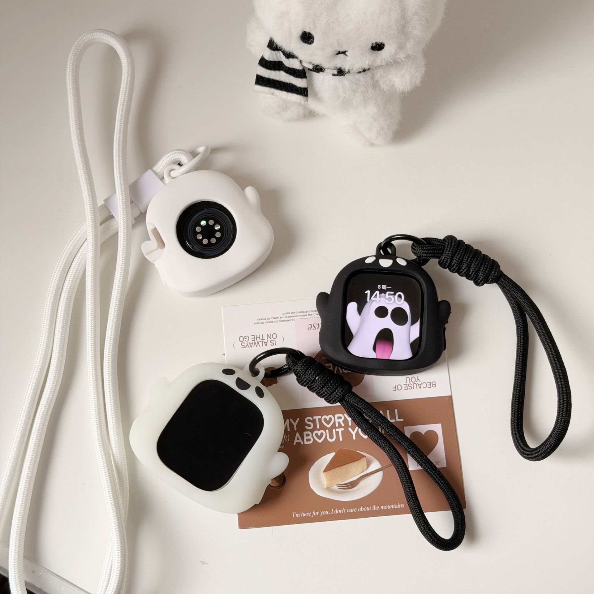 Glow in the dark ghost compatible Apple watch Apple watch S11/10/9 protective case iWatch Ultra soft case
