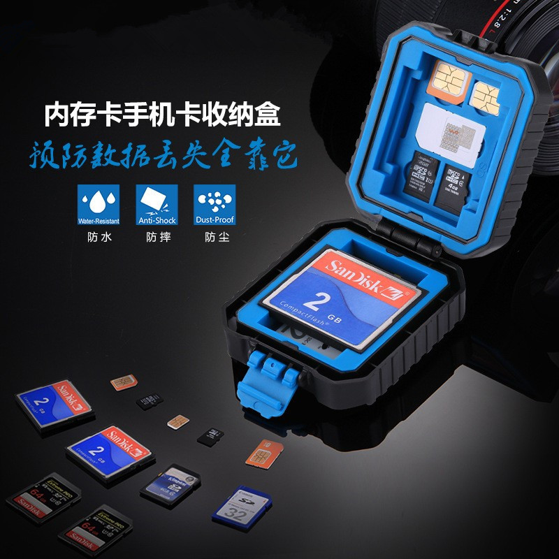 PULUZ Camera Memory Card Storage Case Memory Card Waterproof Case CF Card TF Card SD Card Storage Case Card Holder