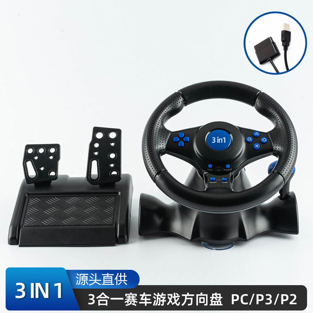 Racing game steering wheel handle Xbox 360/PS2/PS3/PC USB racing steering wheel handle