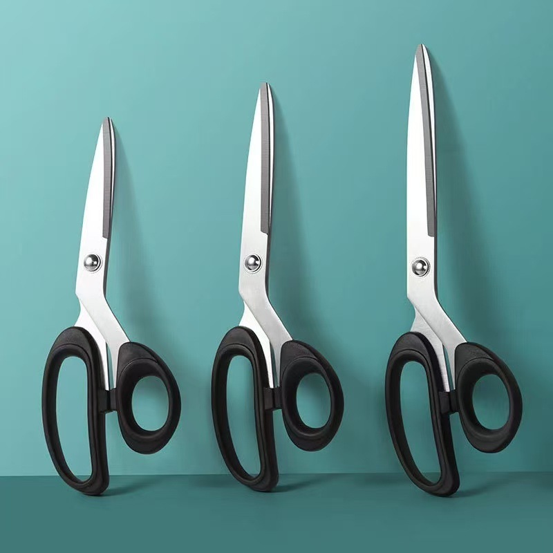Stainless steel tailor scissors household sewing scissors cloth cutting thread cutting multifunctional large medium small scissors