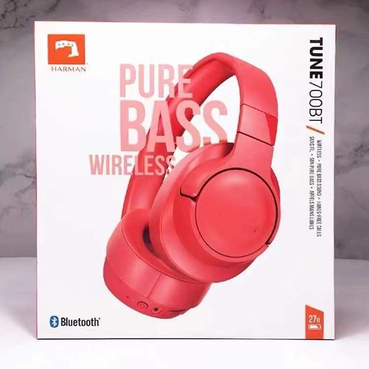 New T700 wireless over-ear Bluetooth headset heavy bass phone microphone running headset boxed