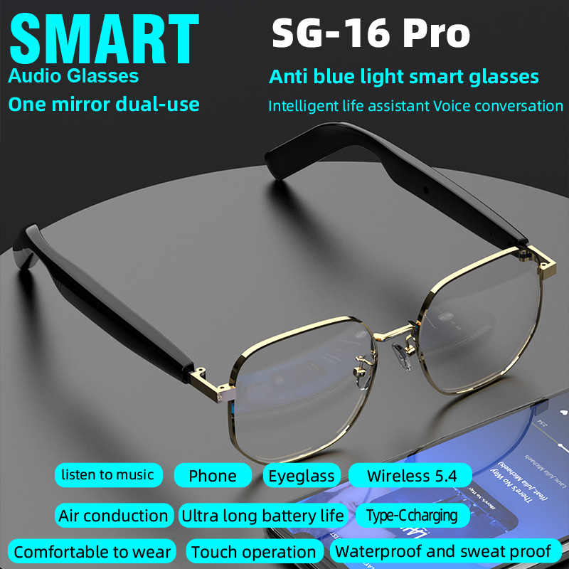 Smart glasses UV protection sunglasses multifunctional music calls gaming AI glasses sunglasses