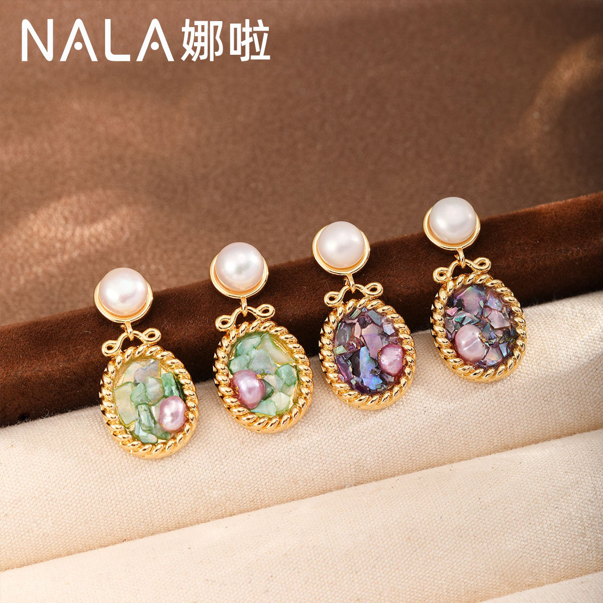 Pearl Earrings Women Commute Rhinestone Earrings Feel Earrings