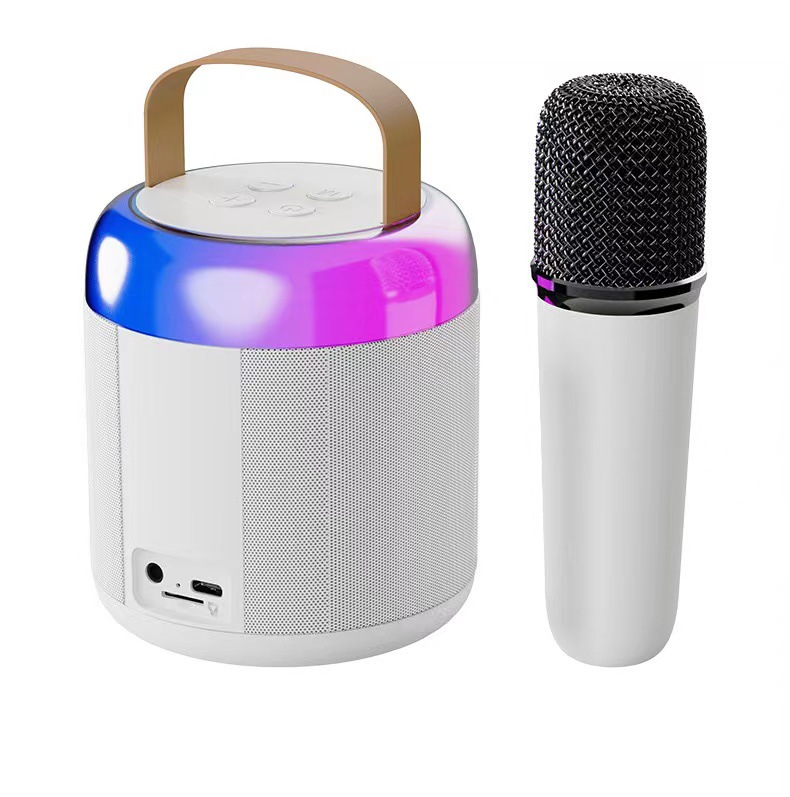 New Microphone Bluetooth Speaker Outdoor K Song Speaker Home KTV Portable Wireless Subwoofer Computer Desktop