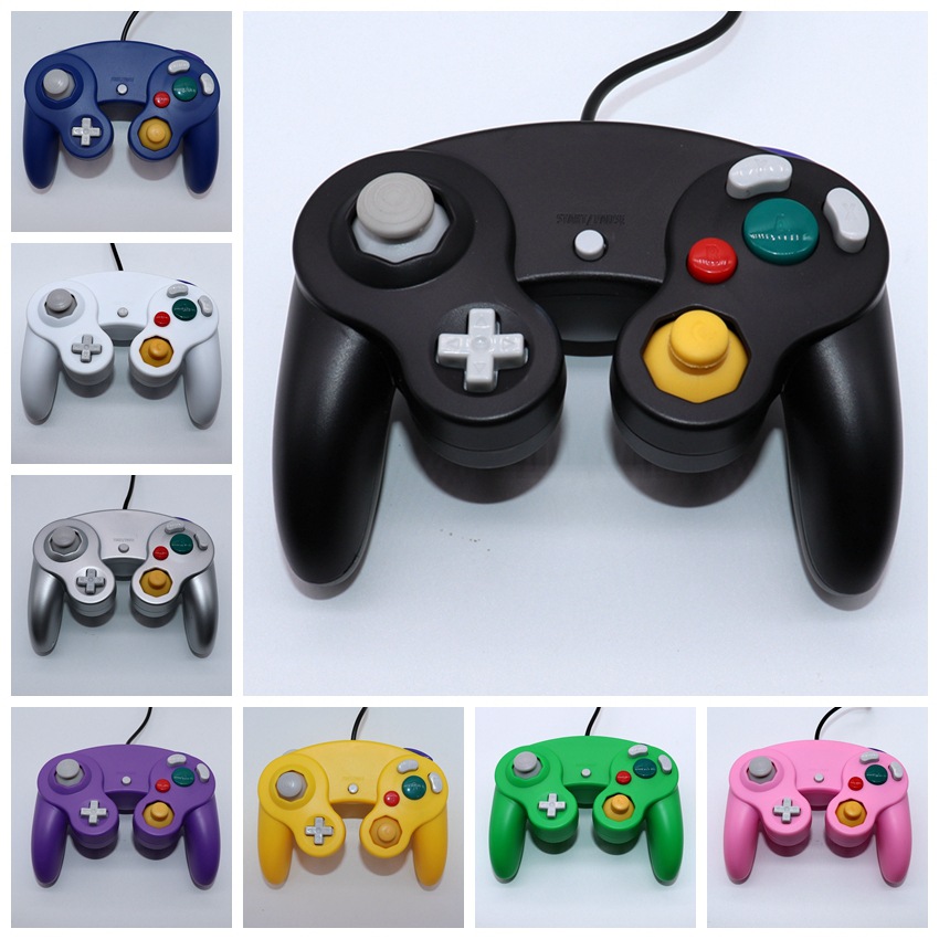 NGC game console controller NGC single-point three-point controller blue black white silver GameCube controller