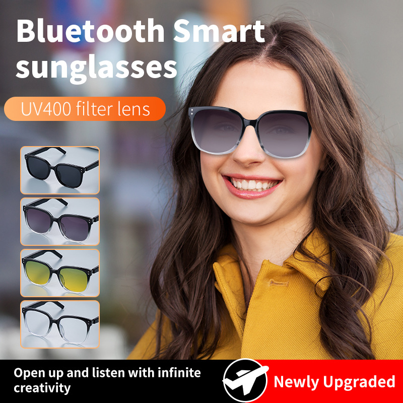 New AI Smart Translation Bluetooth Glasses M10Pro Color Changing Sunglasses Open Audio Casual Sports