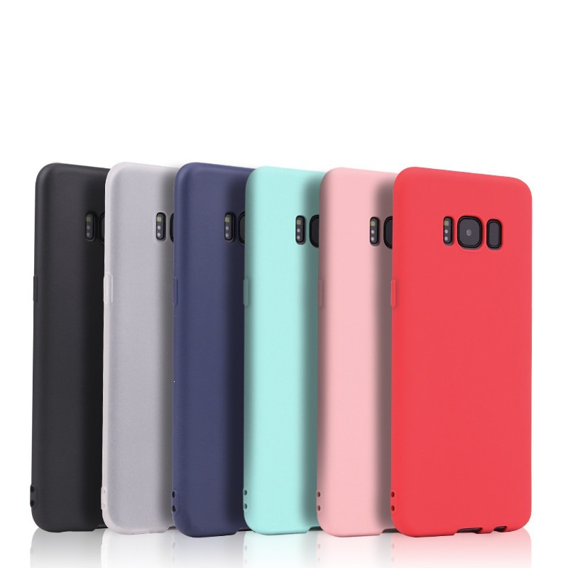 Applicable for Samsung S8 Phone Case Frosted Note9 Candy Color S11 Anti-Fall Full Wrap Frosted TPU Protective Case