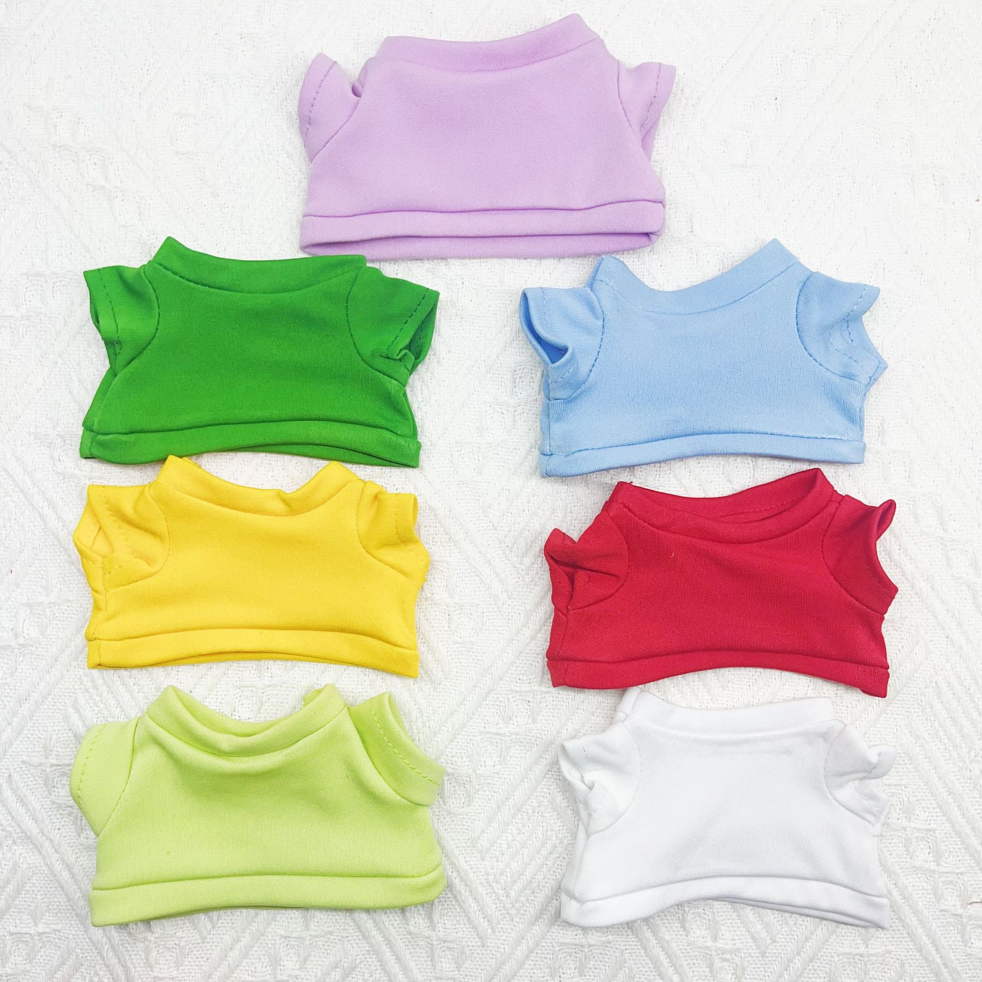 Doll Clothes 20cm Cotton Doll Clothes 23cm Plush T-shirt Toy Accessories Round Neck Top Short Sleeve