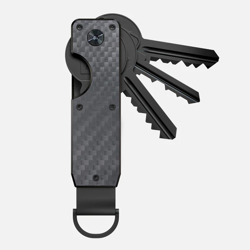 2025 Keychain Metal Keychain Aluminum Alloy Key Organizer Key Clip Holds 2-6 Keys Custom Logo