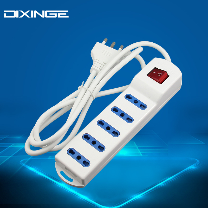 10A Italian standard power strip 16A Italian power strip extension cord, 5 sockets five-position Italian power strip