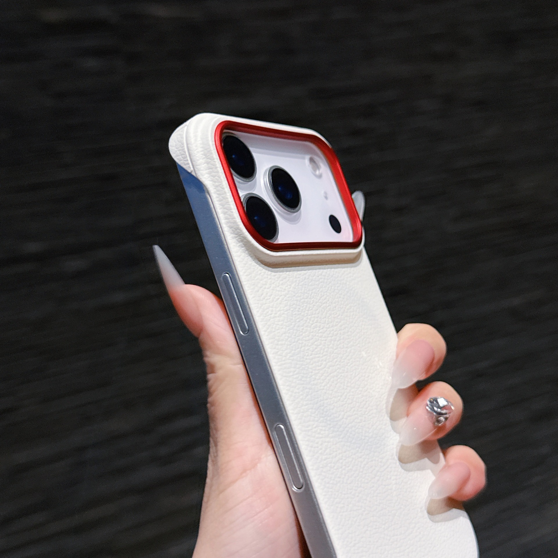 Leather bezel-less magnetic charging case for iPhone 17, new bare-hand feel, compatible with iPhone 17 Pro Max, anti-drop