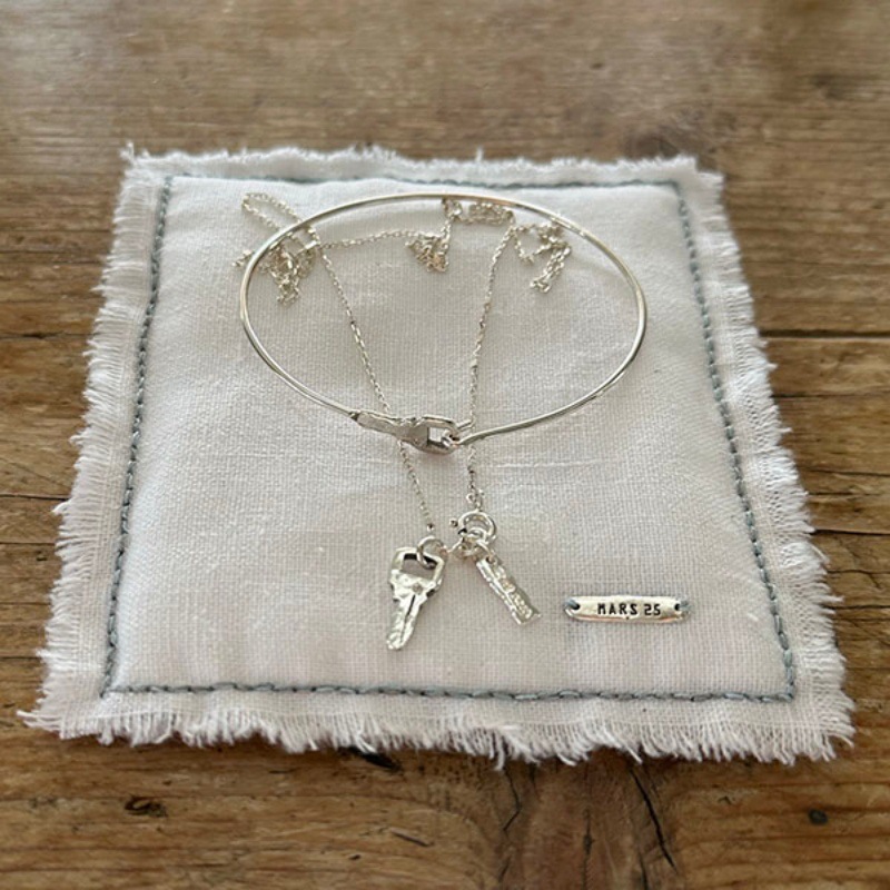 S925 sterling silver simple necklace collarbone chain