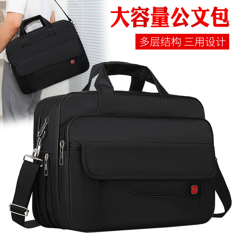 Oxford cloth men's 14 inch computer bag new single shoulder crossbody bag business briefcase casual sports hand backpack