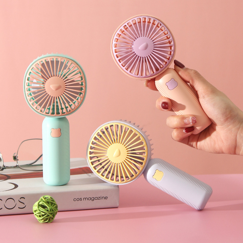 New Summer Cooling Free Handheld Fan Mini USB Rechargeable Portable Desktop Small Electric Fan