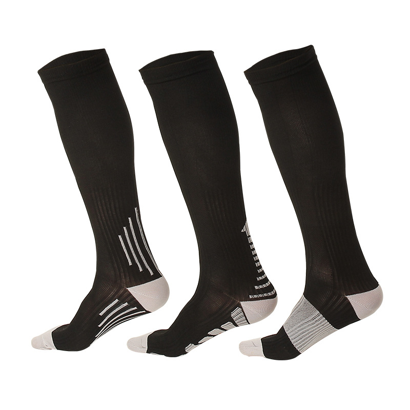 Socks, men's new mid-calf sports socks, anti-odor and sweat-absorbing, spring and summer men's breathable anti-slip color-blocked long socks