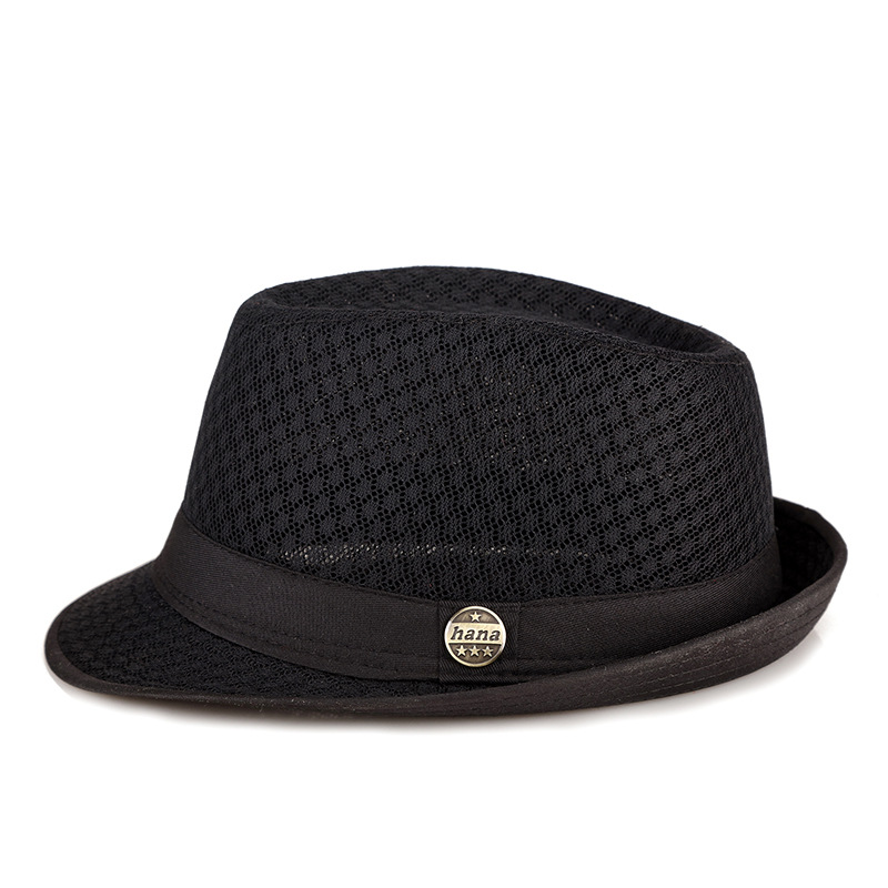 Hat 2022 Summer Men and Women Can Wear Outdoor Sun Protection Sun Hat Mesh Small Fedora
